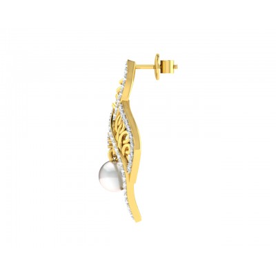 Rina Pearl & Diamond Earrings